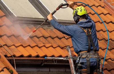 Démoussage et hydrofuge de toiture à Houdain
